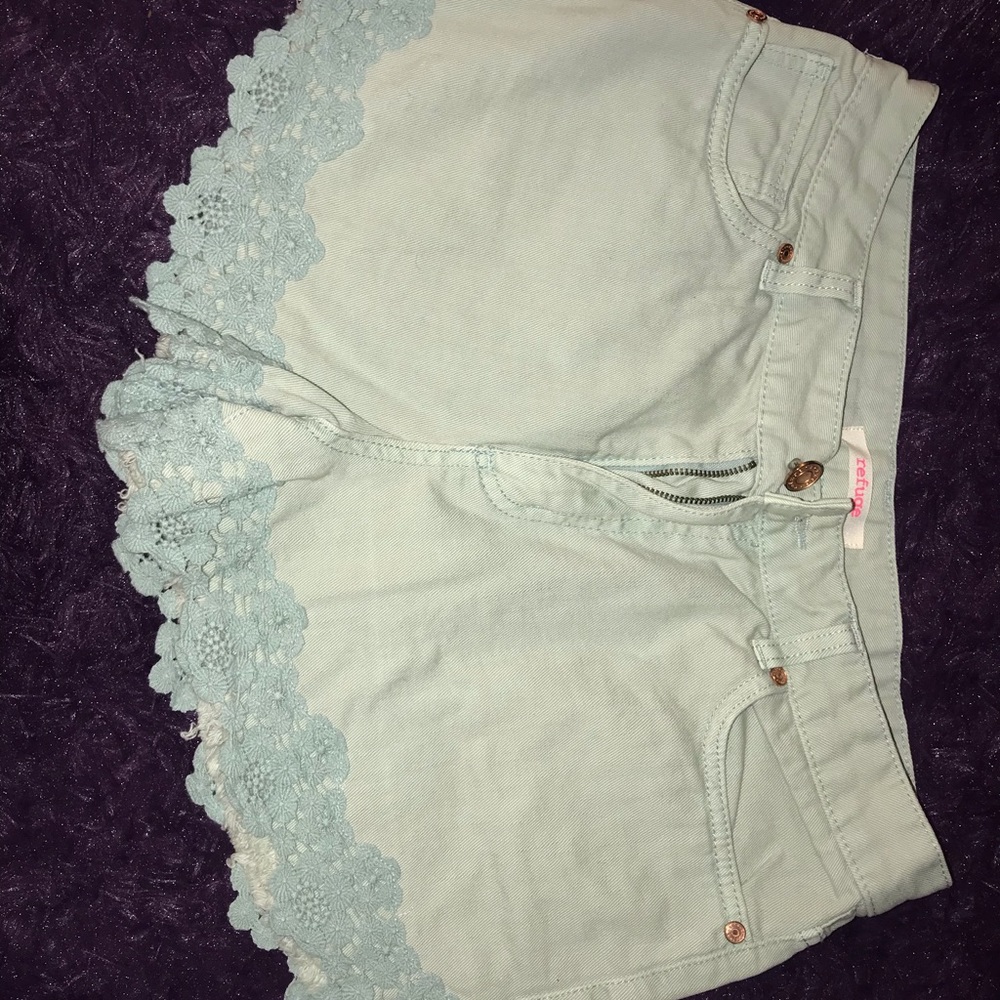 High Waisted Refuge Jean Shorts